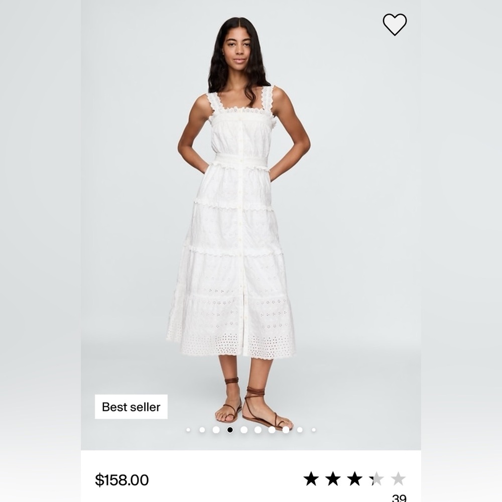 NWT gap x doen white eyelet dress